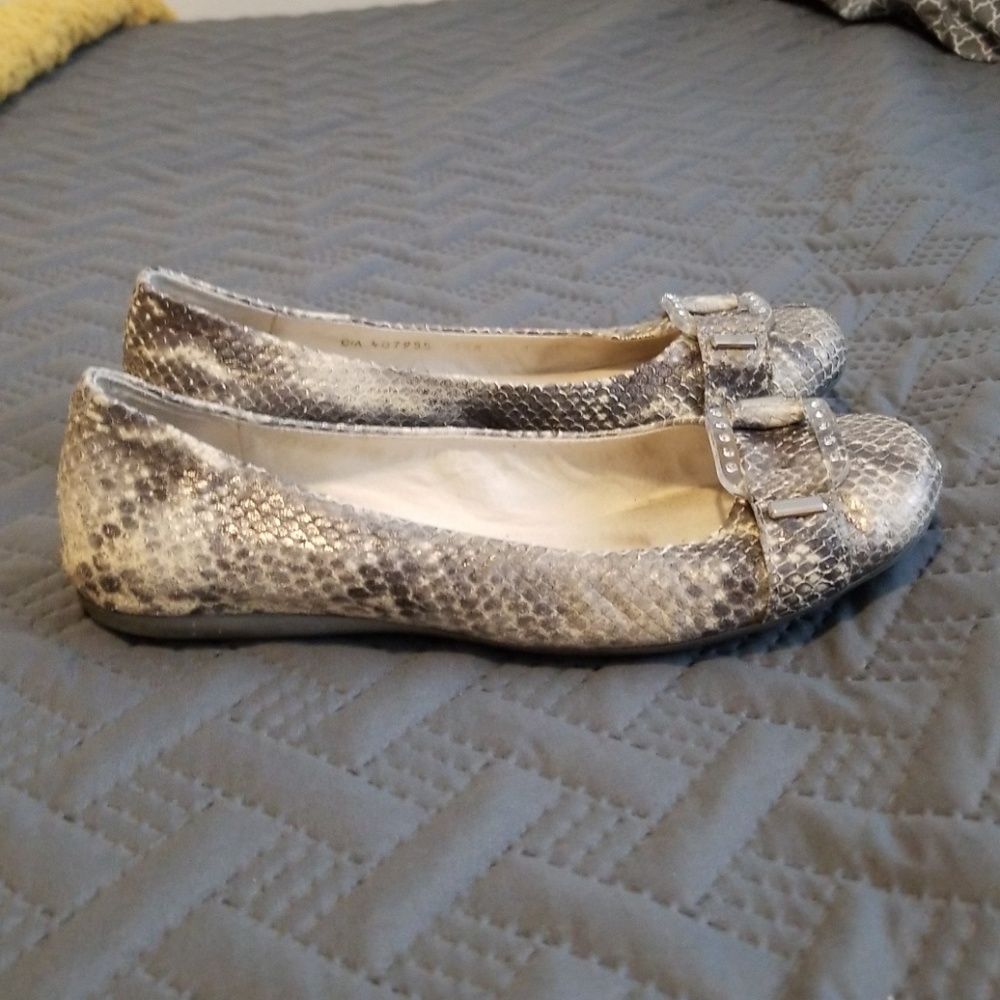 Authentic Stuart Weitzman Snakeskin Ballerina Flat - image 7